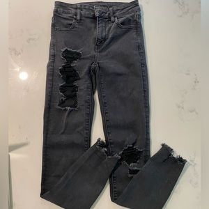 American Eagle High Waisted Jeggings Black